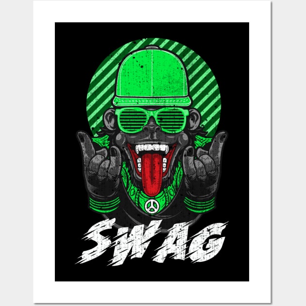 Swag - Hiphop/Trap music Wall Art by WizardingWorld